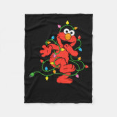 Sesame Street Elmo Christmas Lights Baby Fleecedecke (Vorderseite)