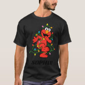 Sesame Street Elmo Christmas Lights Baby T-Shirt (Vorderseite)