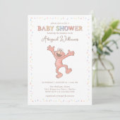 Sesame Street Elmo Confetti Baby Shower Einladung (Stehend Vorderseite)