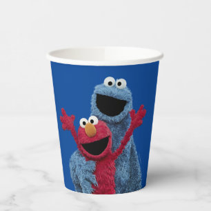 Sesame Street Elmo & Cookie Monster Pappbecher