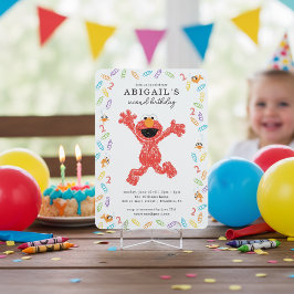 Sesame Street Elmo | Crayon Birthday Einladung