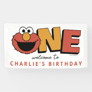 Sesame Street Elmo - Erste Geburtstagsbanner Banner