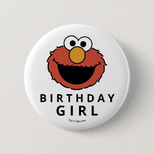 Sesame Street Elmo - Erster Geburtstag-Button Button