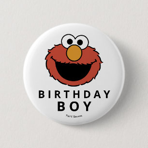 Sesame Street Elmo - Erster Geburtstag-Button Button