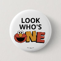 Sesame Street | Elmo - Erster Geburtstag-Button