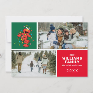 Sesame Street   Elmo Familienfoto Feiertage Feiertagskarte