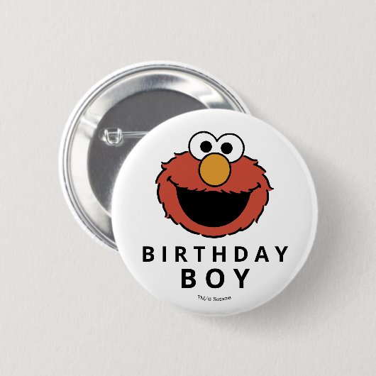 Sesame Street | Elmo - First Birthday Button (Vorne & Hinten)