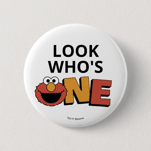 Sesame Street | Elmo - First Birthday Button (Vorderseite)