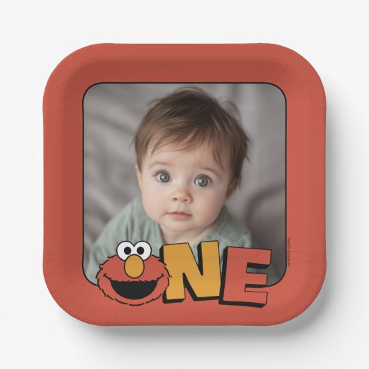 Sesame Street | Elmo - First Birthday Paper Plates Pappteller (Vorderseite)