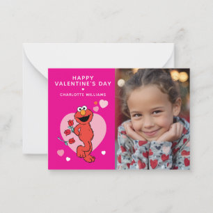 Sesame Street   Elmo Foto Valentinstag Mitteilungskarte