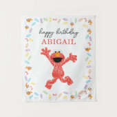 Sesame Street Elmo | Geburtstagsstift Wandteppich (Vorderseite)
