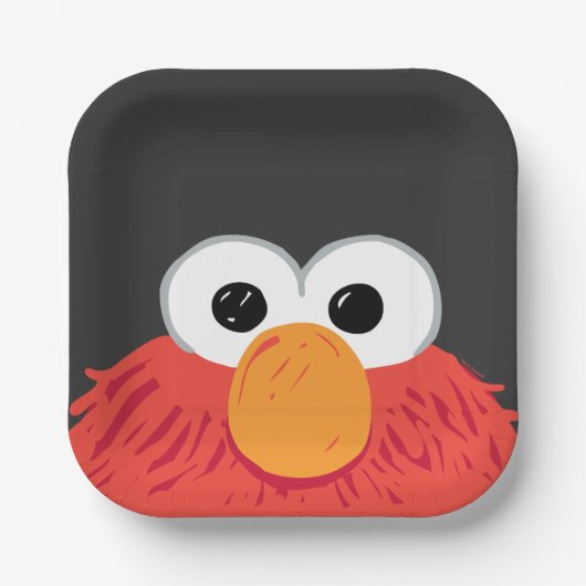 Sesame Street | Elmo großes Gesicht Pappteller (Vorderseite)