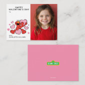 Sesame Street | Elmo Heart Photo Mitteilungskarte (Vorne/Hinten)