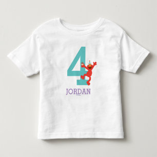 Sesame Street Elmo - Konfetti 4. Geburtstag Kleinkind T-shirt