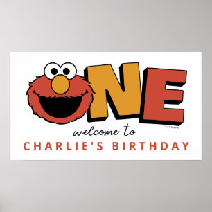 Sesame Street Elmo - Poster zum ersten Geburtsta