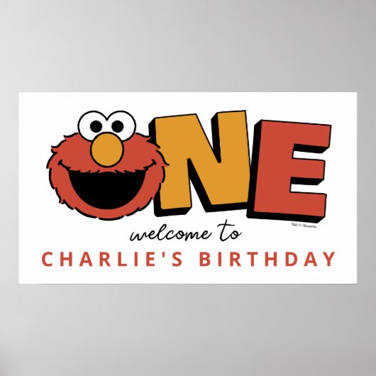 Sesame Street | Elmo - Poster zum ersten Geburtsta (Vorne)