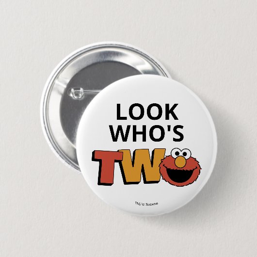 Sesame Street | Elmo - Second Birthday Button (Vorne & Hinten)