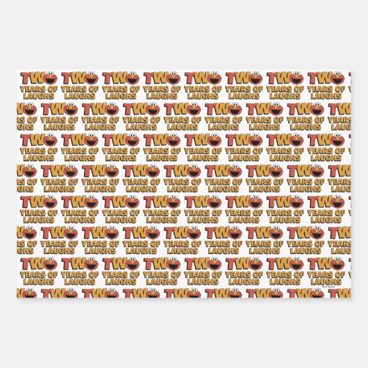 Sesame Street | Elmo - Second Birthday Geschenkpapier Set (Vorderseite)