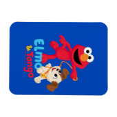 Sesame Street | Elmo & Tango laufen Magnet (Horizontal)