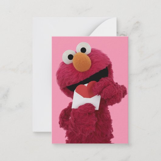 Sesame Street | Elmo Valentinstag Mitteilungskarte (Vorderseite)