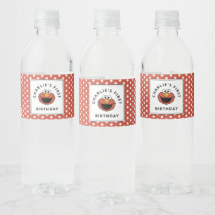 Sesame Street   Elmo - Wasserflasche zum ersten Ge Wasserflaschenetikett