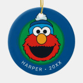 Sesame Street Elmo Winter Elmo Beanie Keramik Ornament (Vorne)