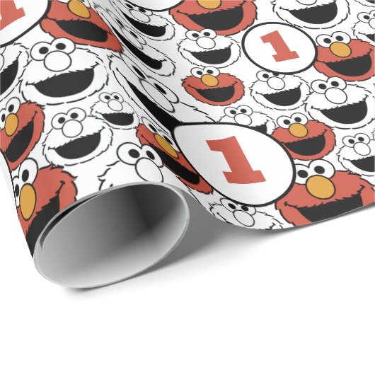 Sesame Street | Elmo Wrapping Paper Geschenkpapier (Rolleneckpunkt)