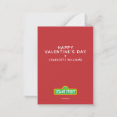Sesame Street | Elmo zum Valentinstag Mitteilungskarte (Rückseite)