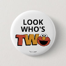 Sesame Street | Elmo - Zweiter Geburtstag-Button