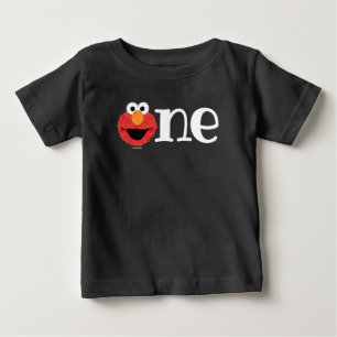 Sesame Street Elmos 1. Geburtstag Schultafel Baby T-shirt