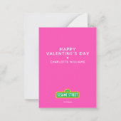 Sesame Street | Ernie Valentinsherz Mitteilungskarte (Rückseite)