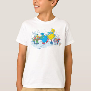 Sesame Street   Freunde beim Eislaufen T-Shirt