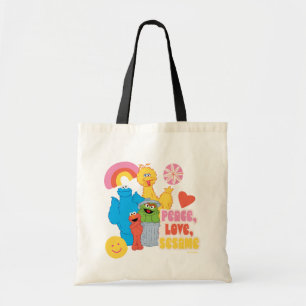 Sesame Street   Frieden, Liebe, Sesame Tragetasche