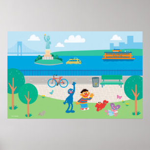 Sesame Street   Governors Island Szene Poster
