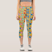 Sesame Street Hanukkah Pattern Capri Leggings (Vorderseite)