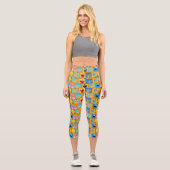 Sesame Street Hanukkah Pattern Capri Leggings (Vorderseite)
