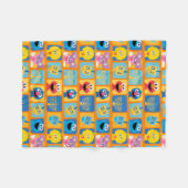 Sesame Street Hanukkah Pattern Fleecedecke (Vorderseite (Horizontal))