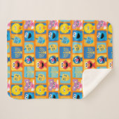 Sesame Street Hanukkah Pattern Sherpadecke (Vorderseite (Horizontal))