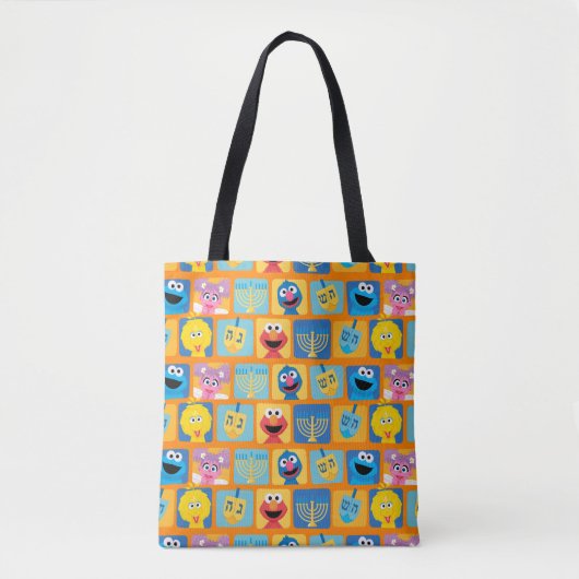 Sesame Street Hanukkah Pattern Tasche (Vorderseite)