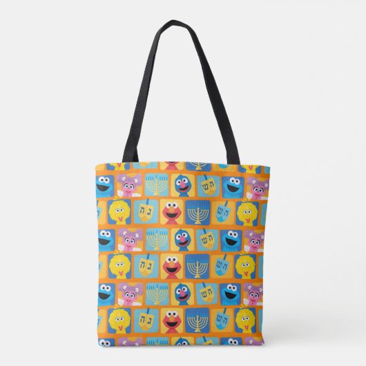 Sesame Street Hanukkah Pattern Tasche (Rückseite)
