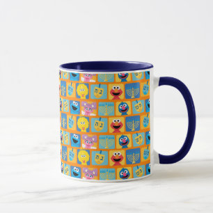 Sesame Street Hanukkah Pattern Tasse