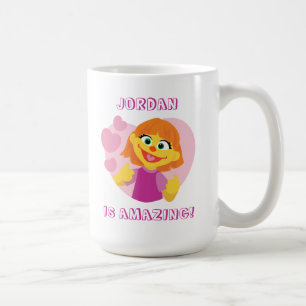 Sesame Street Julia rosa Herz Kaffeetasse