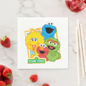 Sesame Street-Kumpel Serviette (Beispiel)