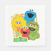 Sesame Street-Kumpel Serviette (Vorderseite)