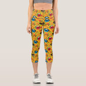 Sesame Street Kwanzaa Pattern Capri Leggings (Vorderseite)