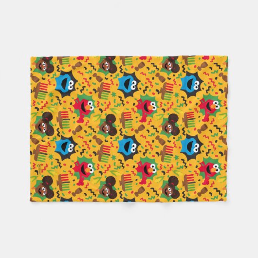 Sesame Street Kwanzaa Pattern Fleecedecke (Vorderseite (Horizontal))