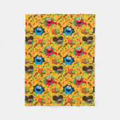 Sesame Street Kwanzaa Pattern Fleecedecke (Vorderseite)