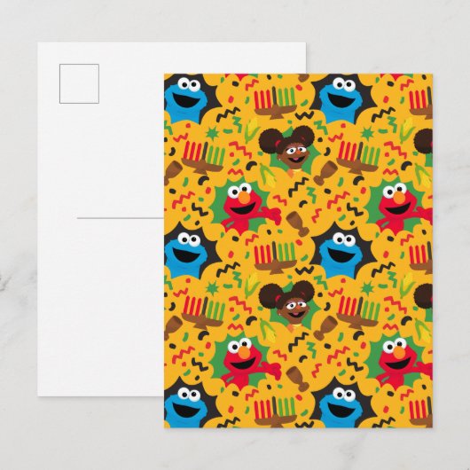 Sesame Street Kwanzaa Pattern Postkarte (Vorne/Hinten)
