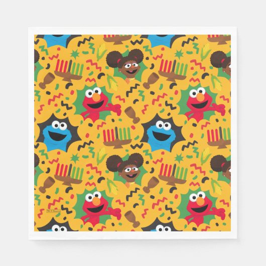 Sesame Street Kwanzaa Pattern Serviette (Vorderseite)
