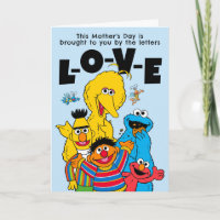 Sesame Street "L-O-V-E" Muttertag